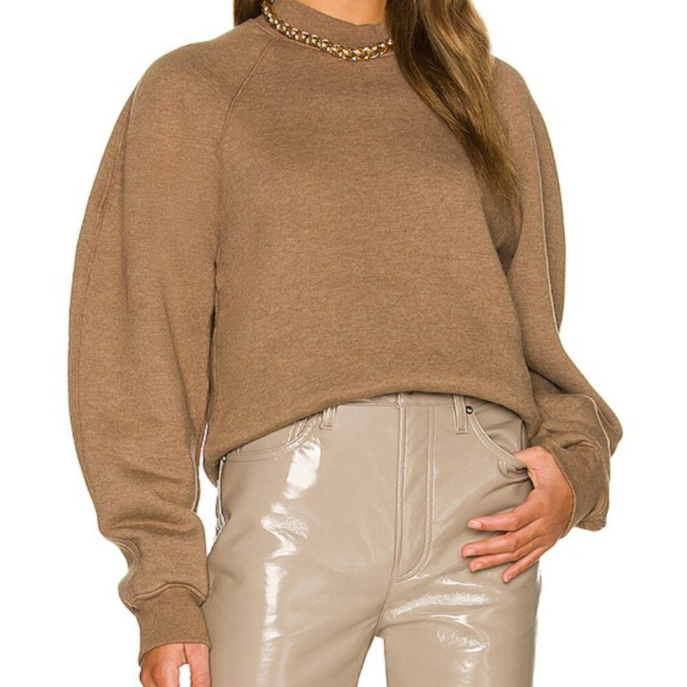 Agolde Tarron Mock Neck Sweatshirt View 4